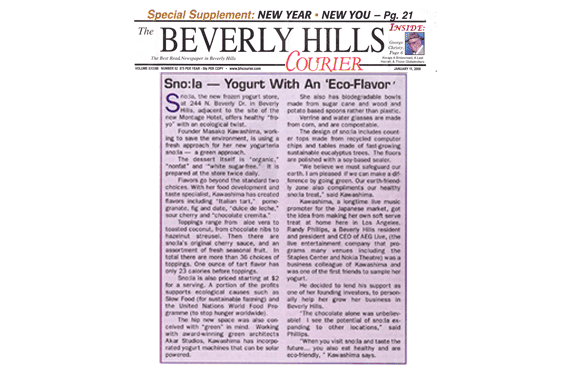Beverly Hills Courier Article