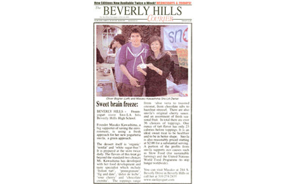 Beverly Hills Courier Article